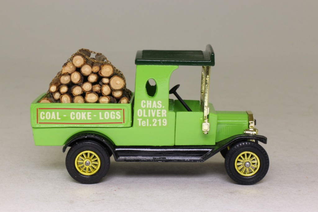 AC14; Chas Oliver, Log Truck; 1912 Ford Model 
